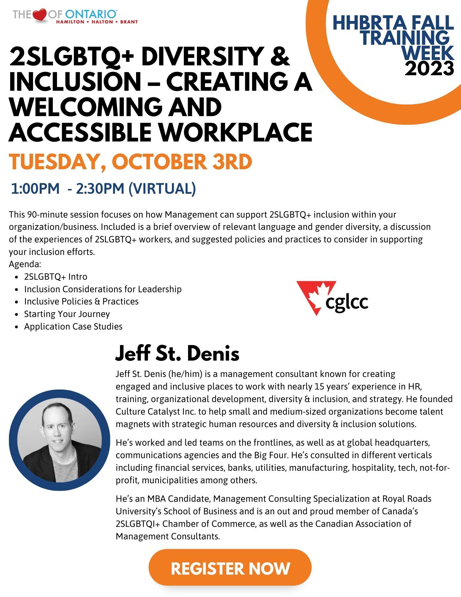 2SLGBTQ+ Diversity & Inclusion – Creating a Welcoming and Accessible Workplace: Training Booklet